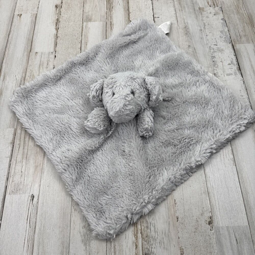 Kellytoy Gray Elephant Security Blanket K Luxe Grey Plush Baby Lovey Rattle Toy